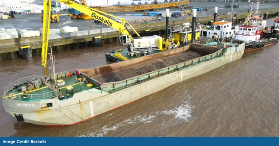 Boskalis Prepares Hull for Offshore Wind Project 